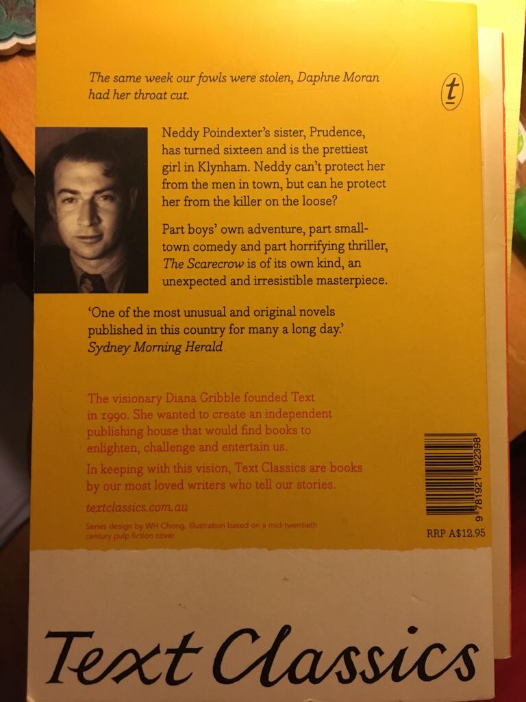 The Scarecrow - Ronald Hugh Morrieson (Text Classics) book collectible [Barcode 9781921922398] - Main Image 2