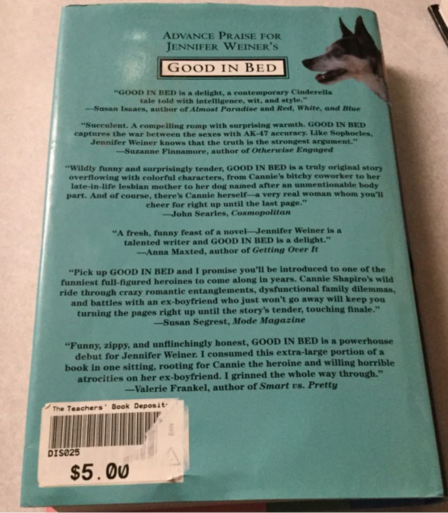 Good In Bed - Jennifer Weiner (Pocket Books - Hardcover) book collectible [Barcode 9780743418164] - Main Image 2