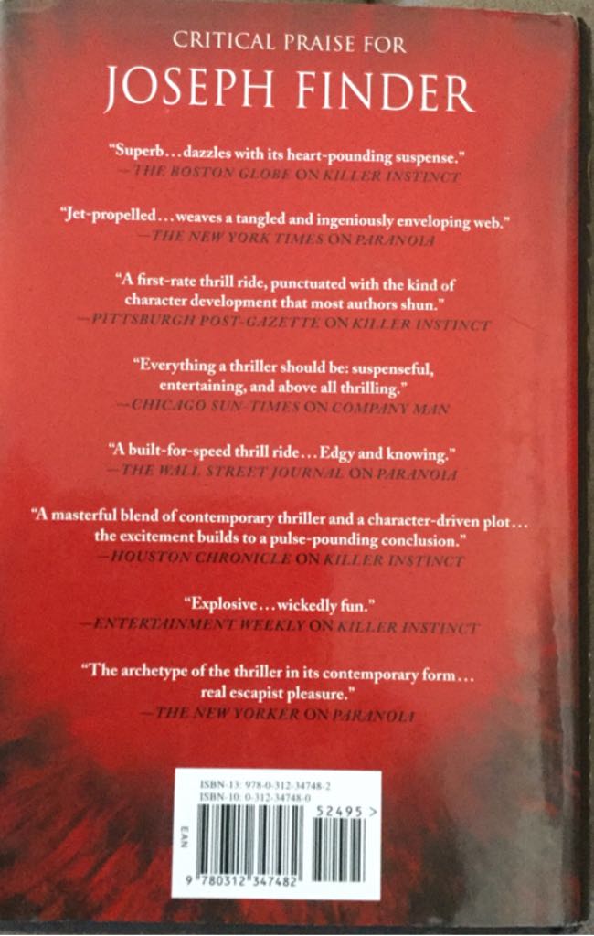 Power Play - Joseph Finder (St Martins Press - Hardcover) book collectible [Barcode 9780312347482] - Main Image 2