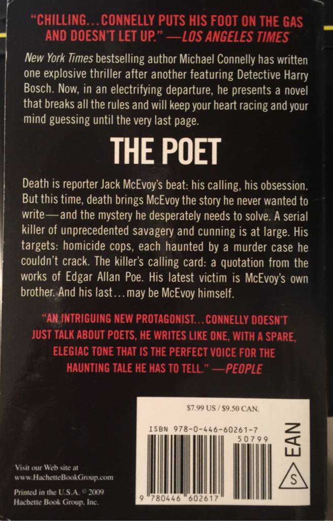 The Poet - Michael Connelly (Warner Books - Paperback) book collectible [Barcode 9780446602617] - Main Image 2