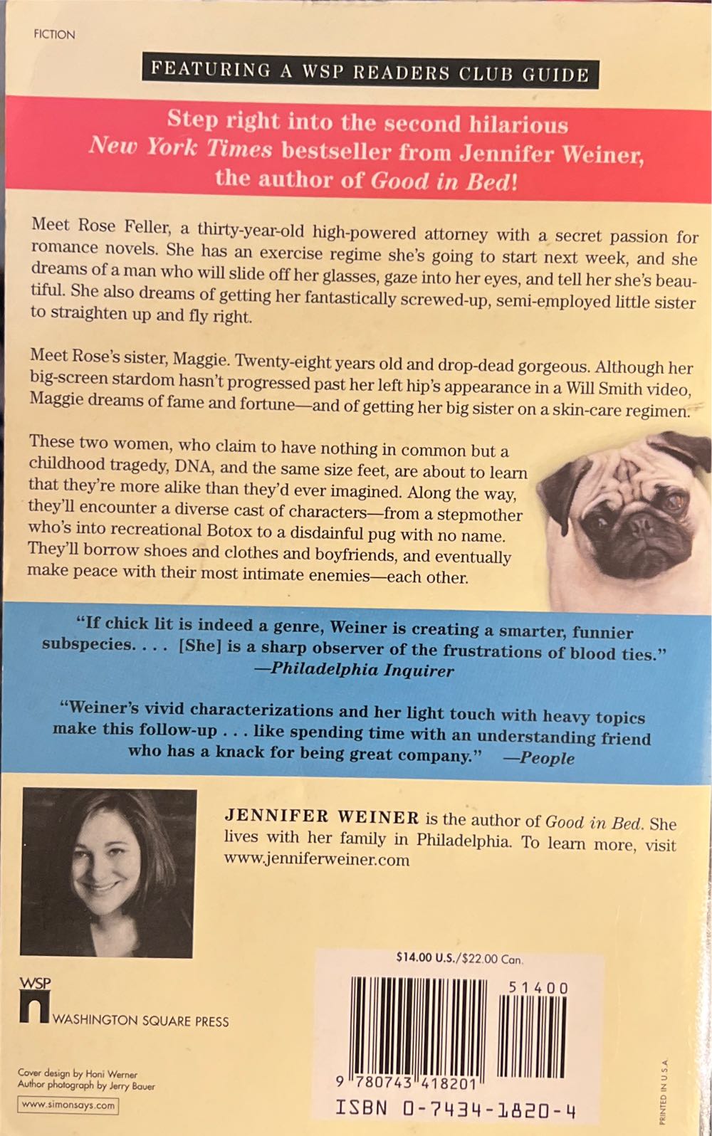 In Her Shoes - Jennifer Weiner (Xxxx - Paperback) book collectible [Barcode 9780743418201] - Main Image 2