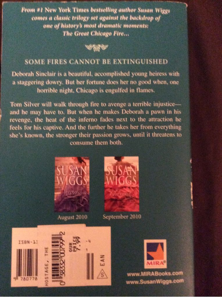 Hostage, The - Susan Wiggs (Mira Books - Paperback) book collectible [Barcode 9780778327844] - Main Image 2