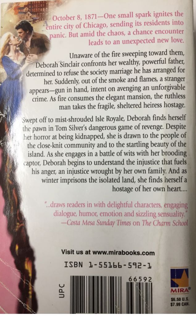 The Hostage - Susan Wiggs (Mira Books - Paperback) book collectible [Barcode 9781551665924] - Main Image 2