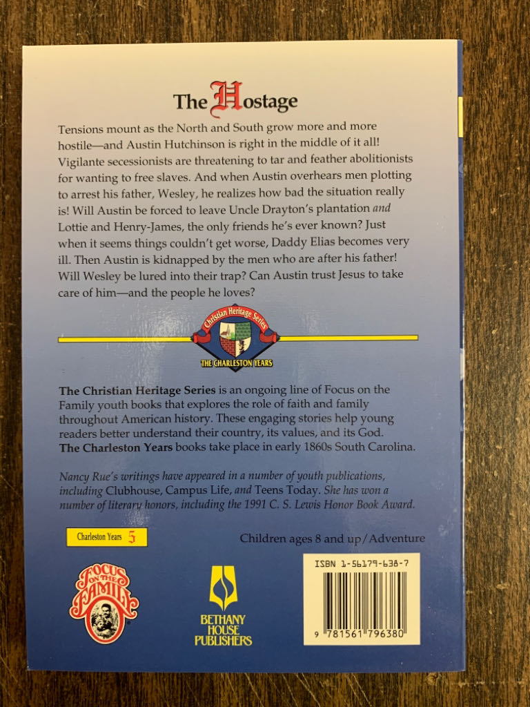 Hostage, The - Nancy Rue (Bethany House Pub - Paperback) book collectible [Barcode 9781561796380] - Main Image 2