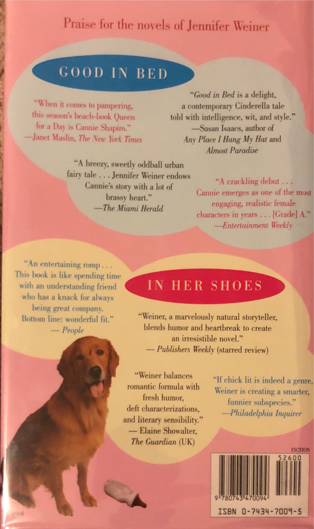 Little Earthquakes - Jennifer Weiner (Atria - Hardcover) book collectible [Barcode 9780743470094] - Main Image 3