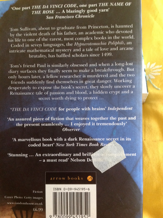 The Rule Of Four - Ian Caldwell (Arrow Books - Paperback) book collectible [Barcode 9780099451952] - Main Image 2