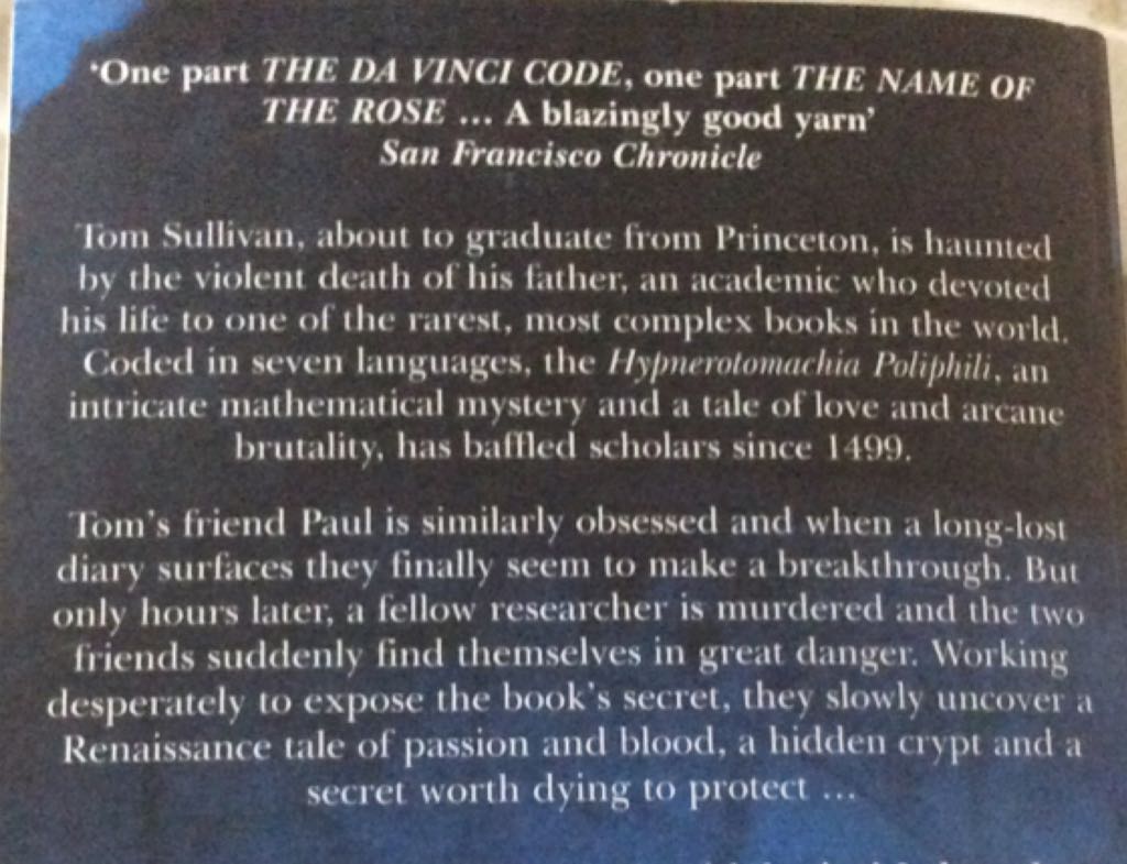 The Rule Of Four - Ian Caldwell (The Dial Press, Inc. - Hardcover) book collectible [Barcode 9780440296409] - Main Image 2