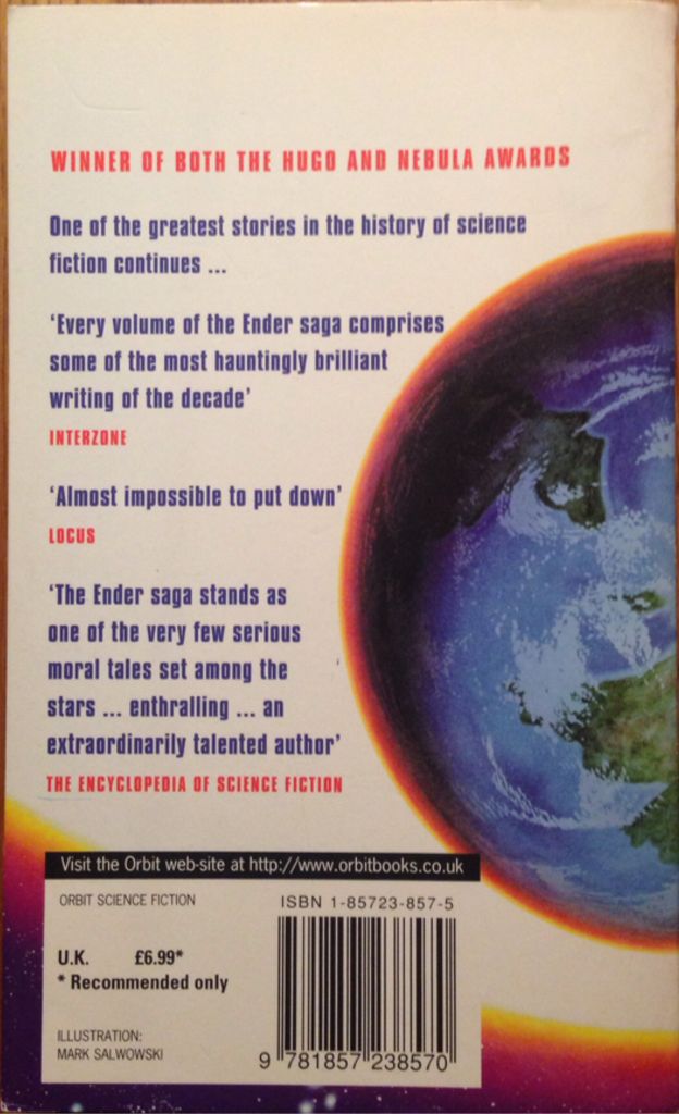 Speaker For The Dead - Orson Scott Card (Legend - Paperback) book collectible [Barcode 9780099503200] - Main Image 2