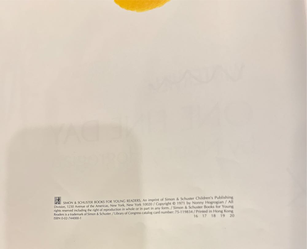 One Fine Day - Nonny Hogrogian (MacMillan Publishing Company - Hardcover) book collectible [Barcode 9780027440003] - Main Image 3