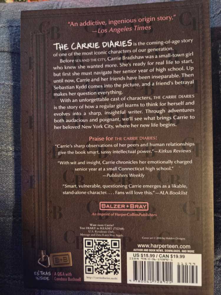 The Carrie Diaries - Candace Bushnell (Balzer Bray - Paperback) book collectible [Barcode 9780061728921] - Main Image 2