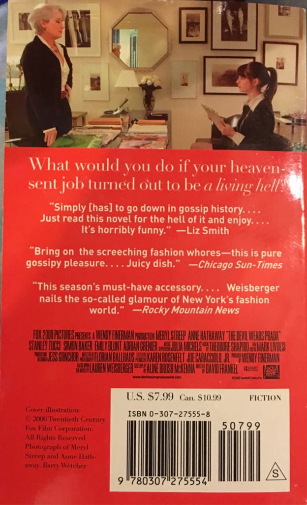 The Devil Wears Prada - Lauren Weisberger (Anchor Books - Paperback) book collectible [Barcode 9780307275554] - Main Image 2