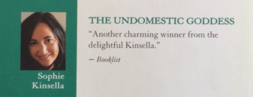 The Undomestic Goddess - Sophie Kinsella (Dial Press - Hardcover) book collectible [Barcode 9780385338684] - Main Image 2