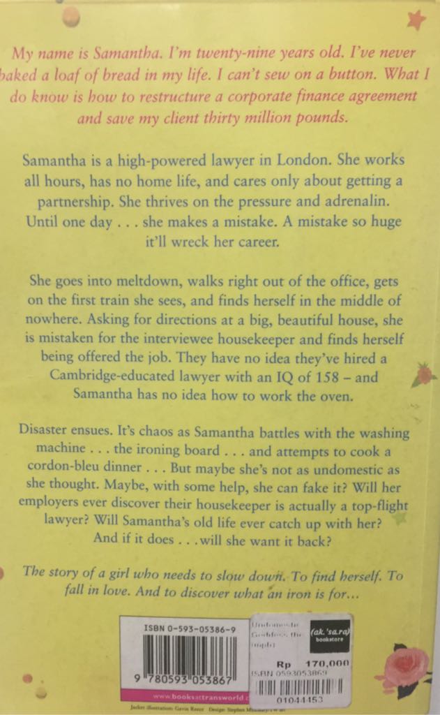 The Undomestic Goddess - Sophie Kinsella (Bantam Press - Paperback) book collectible [Barcode 9780593053867] - Main Image 2