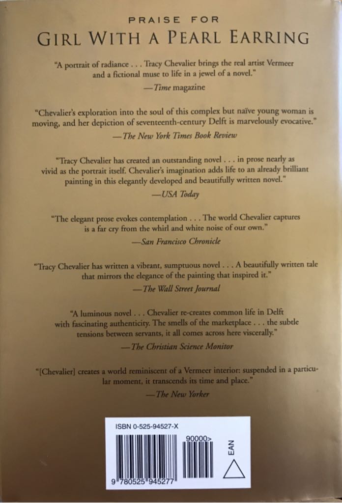 Girl With A Pearl Earring - Tracy Chevalier (Dutton Adult - Hardcover) book collectible [Barcode 9780525945277] - Main Image 2