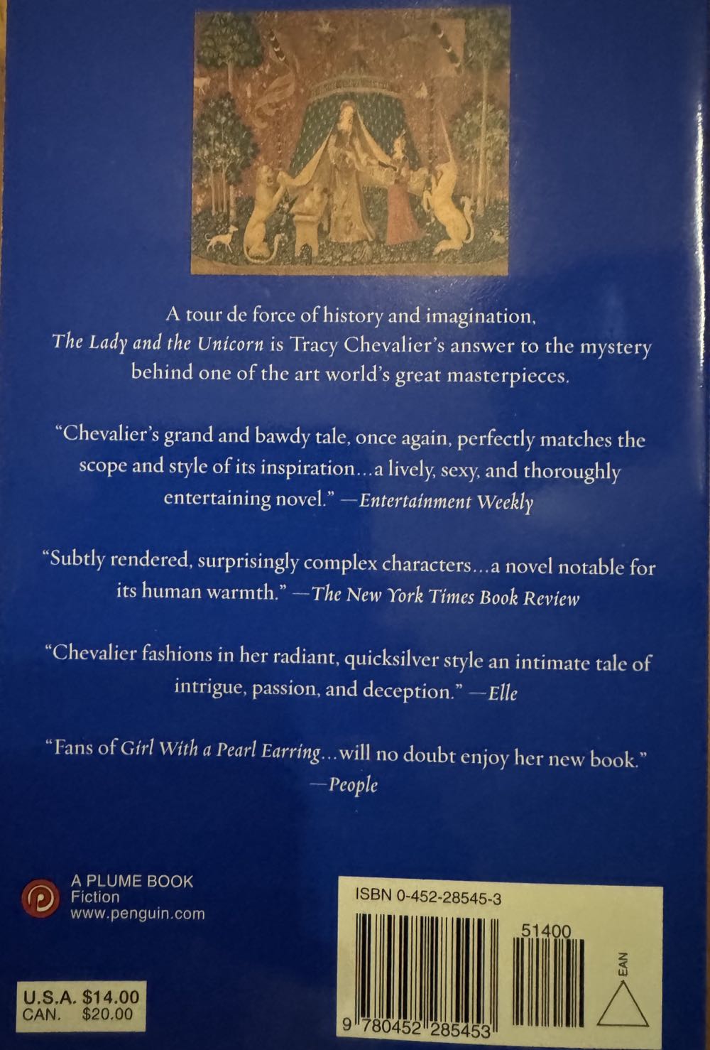 The Lady And The Unicorn - Isolde Martyn (Dutton - Trade Paperback) book collectible [Barcode 9780452285453] - Main Image 2