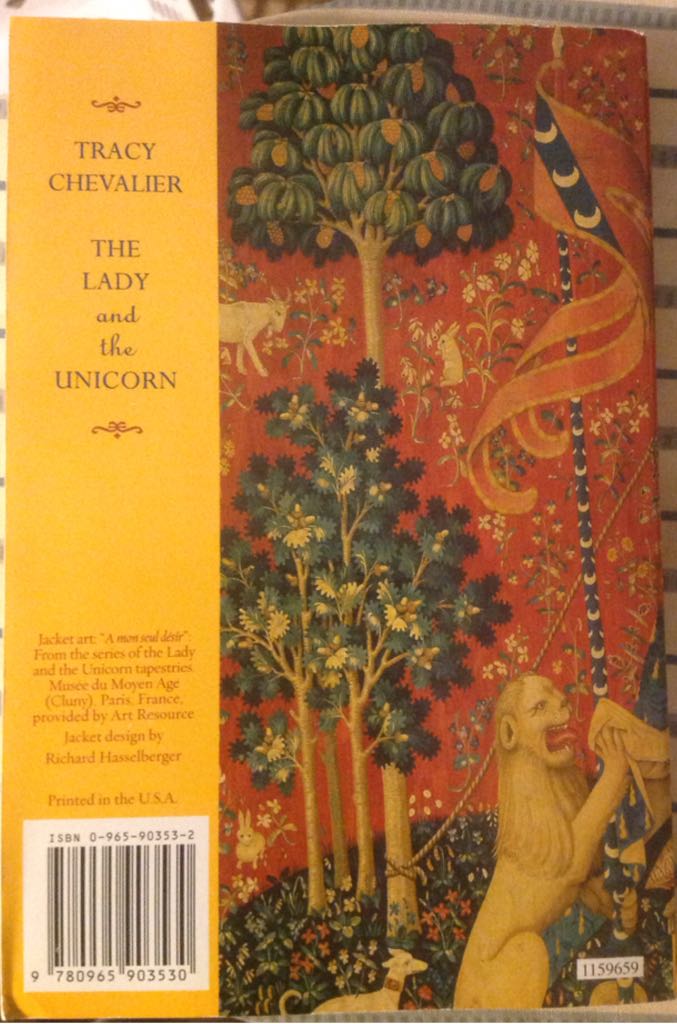 The Lady And The Unicorn - tracy chevalier book collectible - Main Image 2
