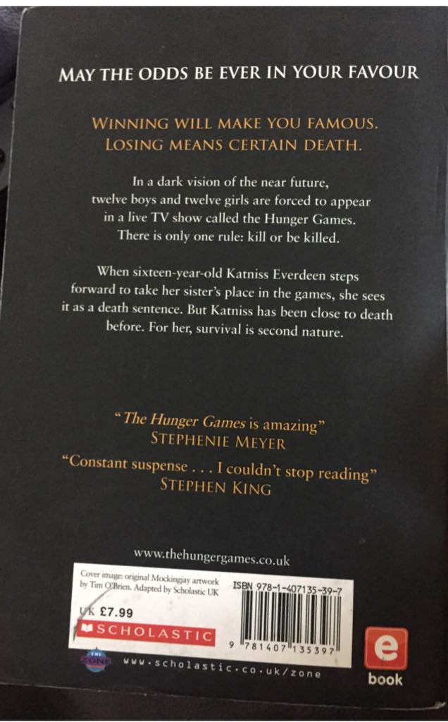 The Hunger Games  (Scholastic Children’s Books - Paperback) book collectible [Barcode 9781407135397] - Main Image 2