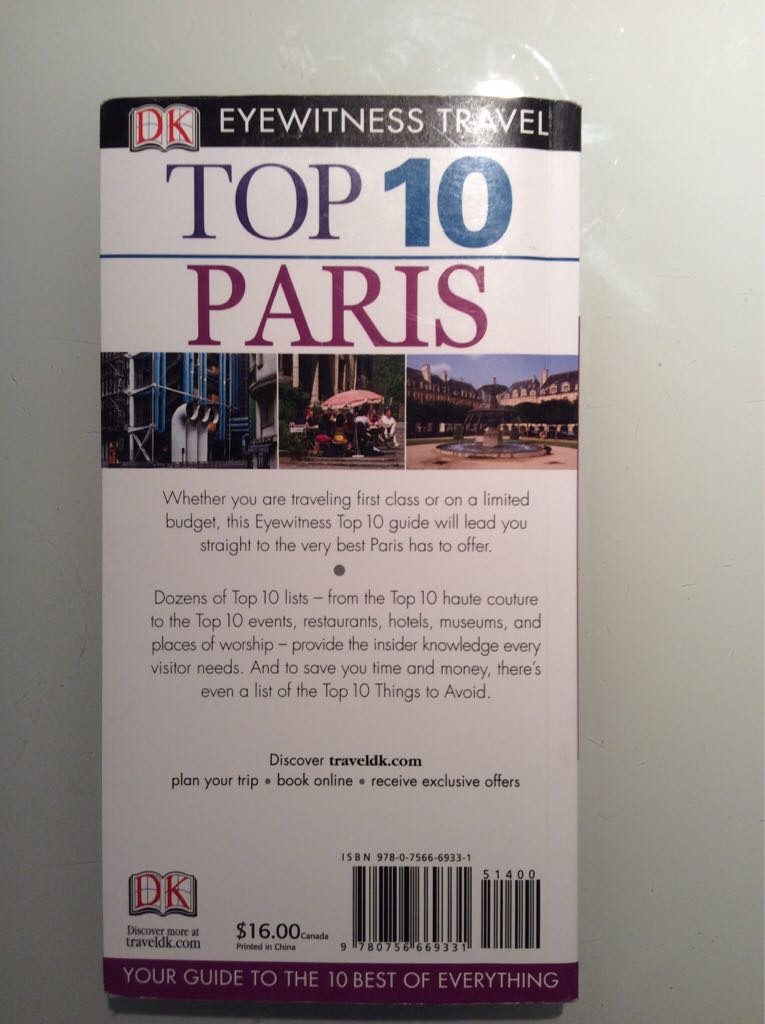 Top 10 Paris - Donna Dailey (Penguin) book collectible [Barcode 9780756669331] - Main Image 2