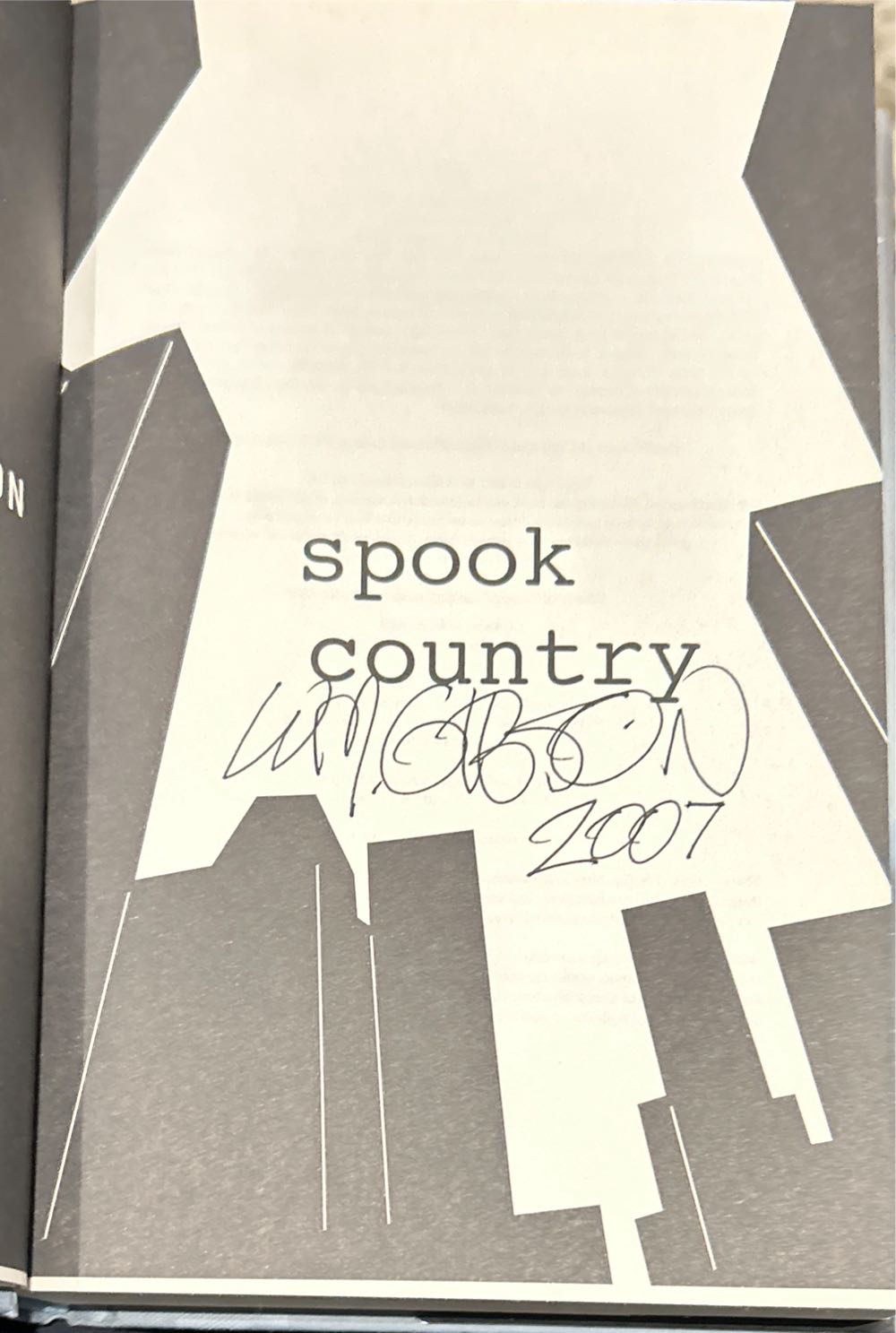 Spook Country - William Gibson (Putnam - Hardcover) book collectible [Barcode 9780399154300] - Main Image 3