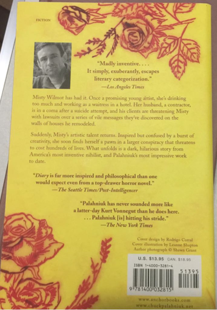 Diary - Chuck Palahniuk (Anchor - Trade Paperback) book collectible [Barcode 9781400032815] - Main Image 2