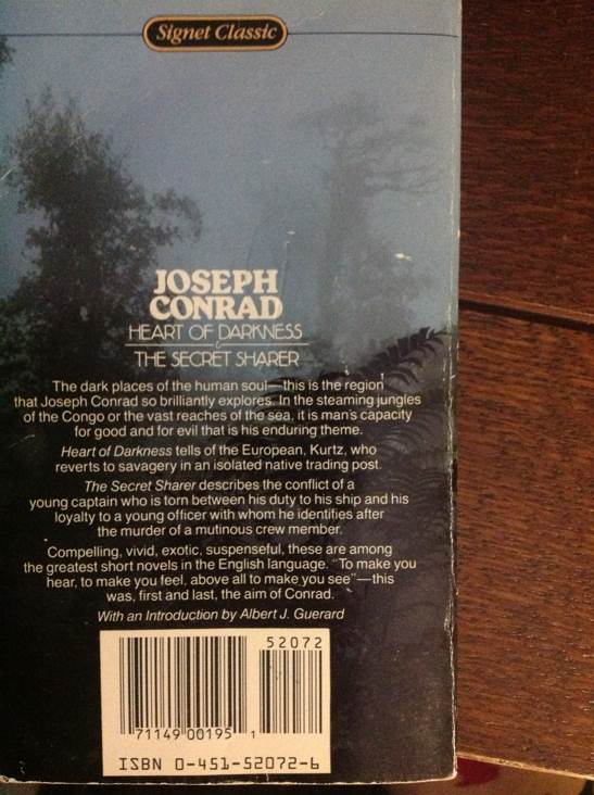 Heart Of Darkness & The Secret Sharer - Joseph Conrad (Signet Classics - Paperback) book collectible [Barcode 9780451520722] - Main Image 2