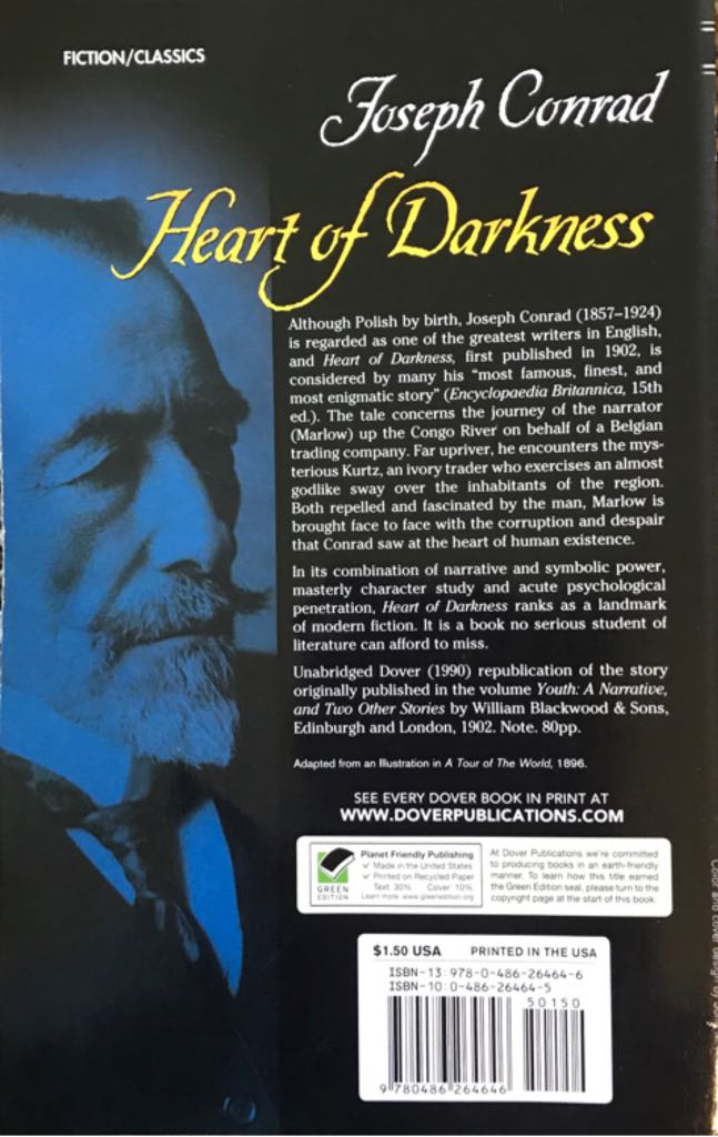 Heart Of Darkness - Joseph Conrad (Dover Publications - Paperback) book collectible [Barcode 9780486264646] - Main Image 2