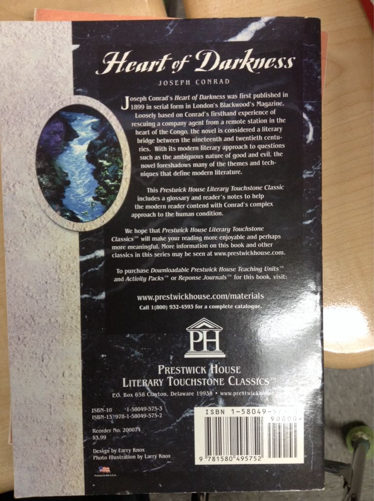 Heart Of Darkness - Joseph Conrad (Prestwick House Inc - Paperback) book collectible [Barcode 9781580495752] - Main Image 2