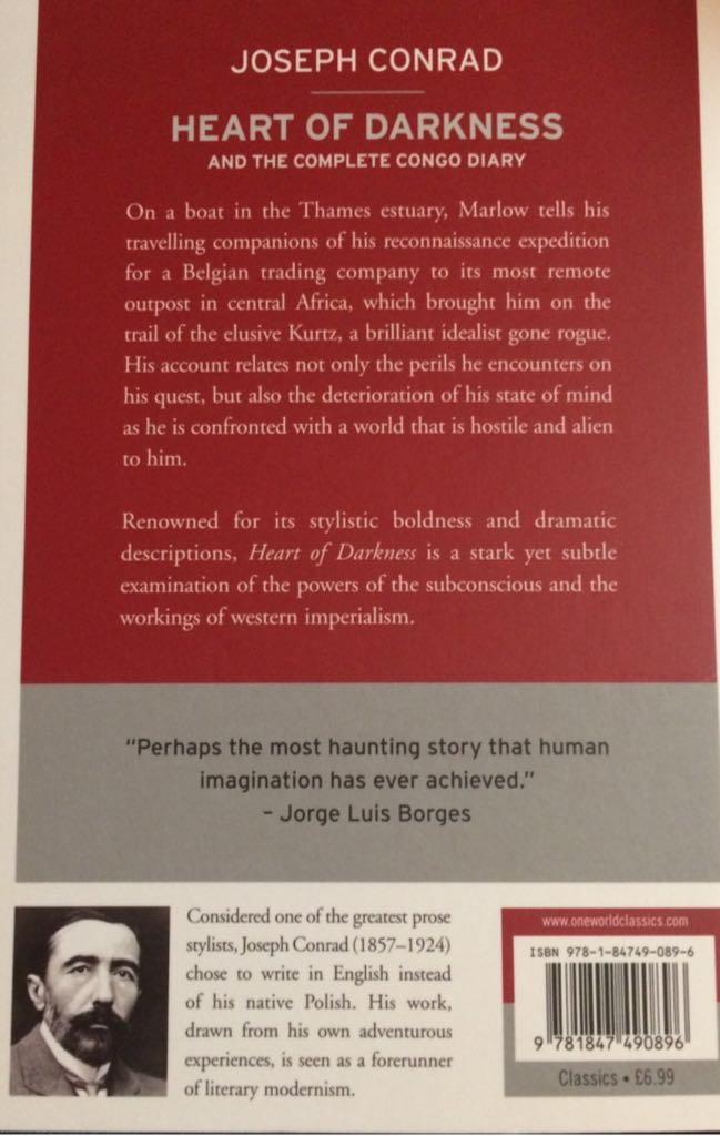 Heart Of Darkness - Joseph Conrad (One World Books - Paperback) book collectible [Barcode 9781847490896] - Main Image 2