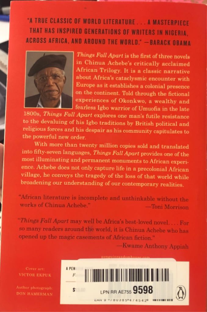 Things Fall Apart - Chinua Achebe (Random House LLC - Kindle) book collectible [Barcode 9780307743855] - Main Image 2