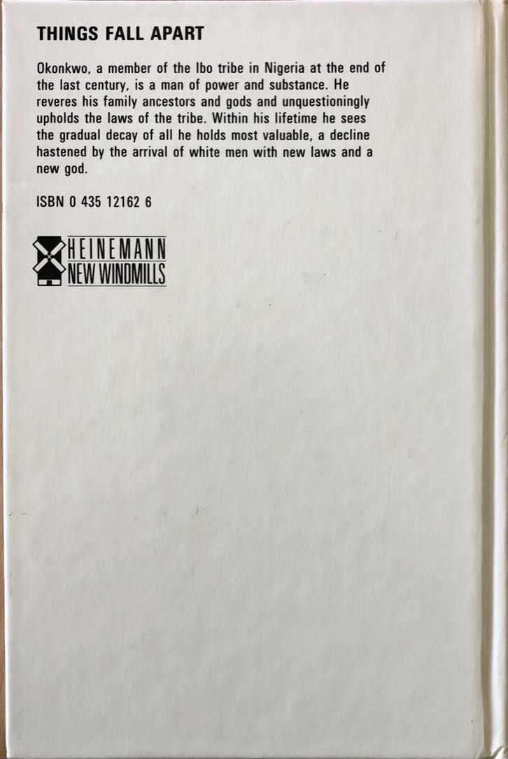 Things Fall Apart - Chinua Achebe (Heinemann Educational Publishers - Hardcover) book collectible [Barcode 9780435121624] - Main Image 2