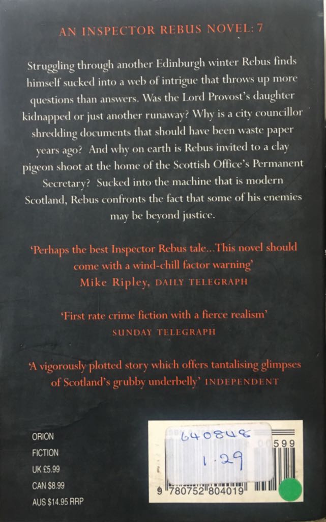 Let It Bleed - Ian Rankin (Orion Books - Paperback) book collectible [Barcode 9780752804019] - Main Image 2