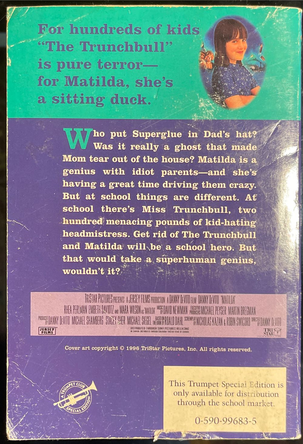 Matilda - Roald Dahl (Puffin - Paperback) book collectible [Barcode 9780140379853] - Main Image 2