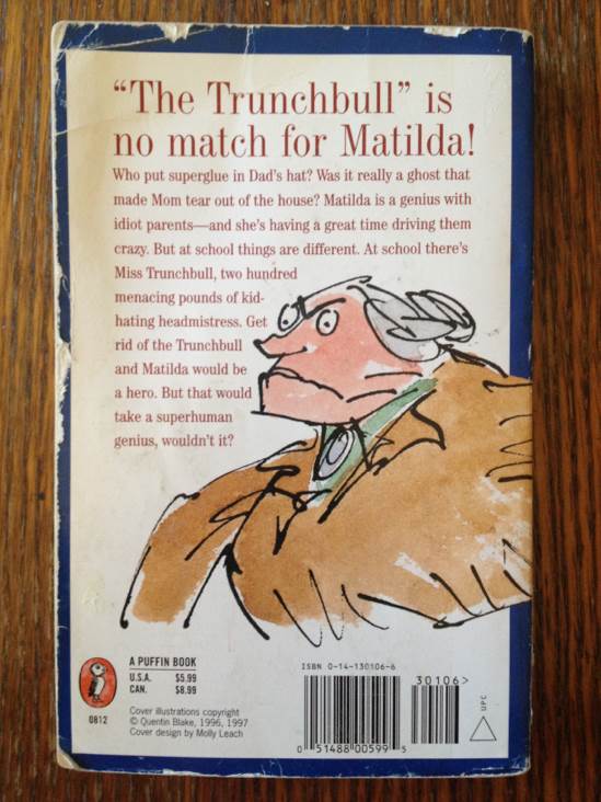 Matilda - Roald Dahl (Puffin - Paperback) book collectible [Barcode 9780141301068] - Main Image 2