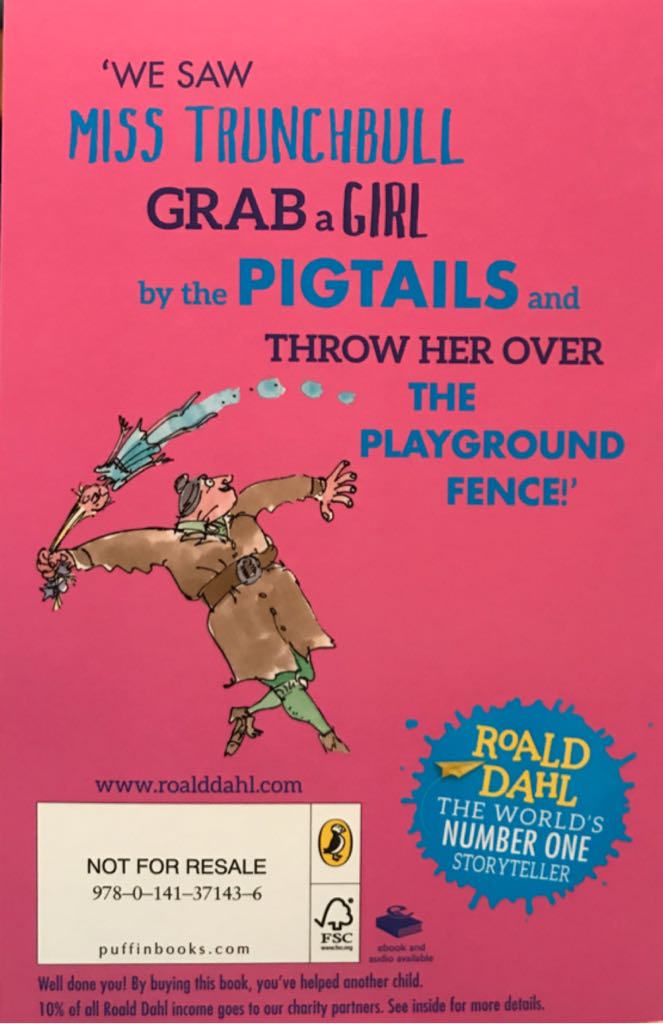 Matilda - Roald Dahl (Puffin - Paperback) book collectible [Barcode 9780141371436] - Main Image 2