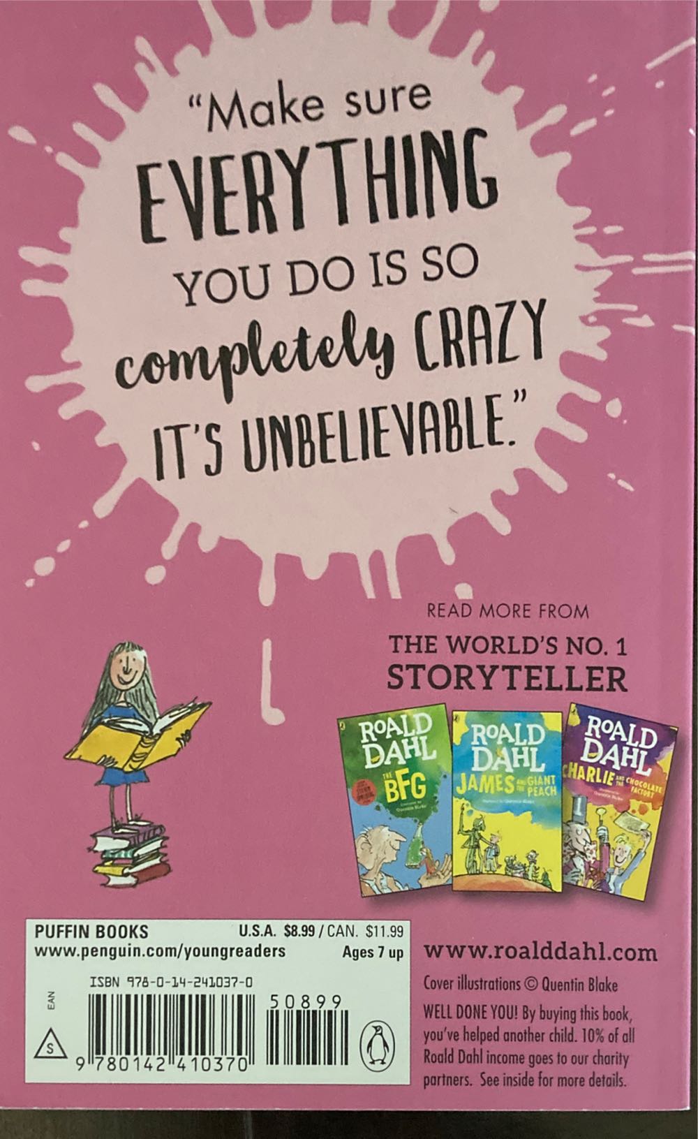 Matilda - Roald Dahl (Puffin Books - Paperback) book collectible [Barcode 9780142410370] - Main Image 4