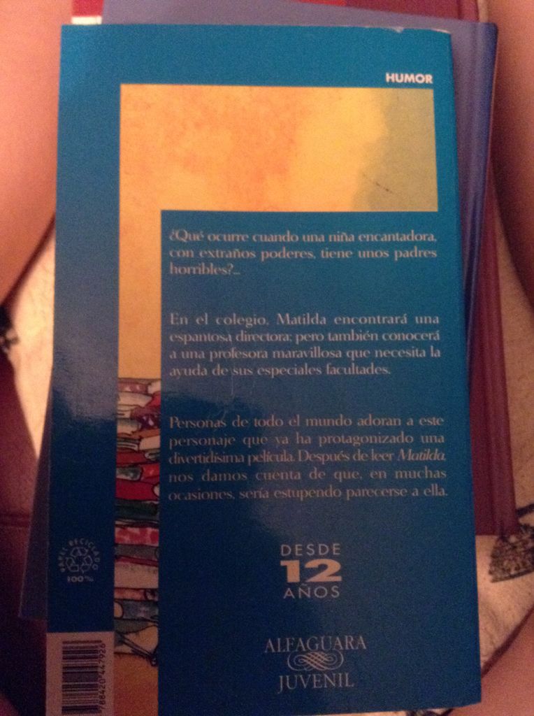 Matilda - Roald Dahl book collectible [Barcode 9788420447926] - Main Image 2