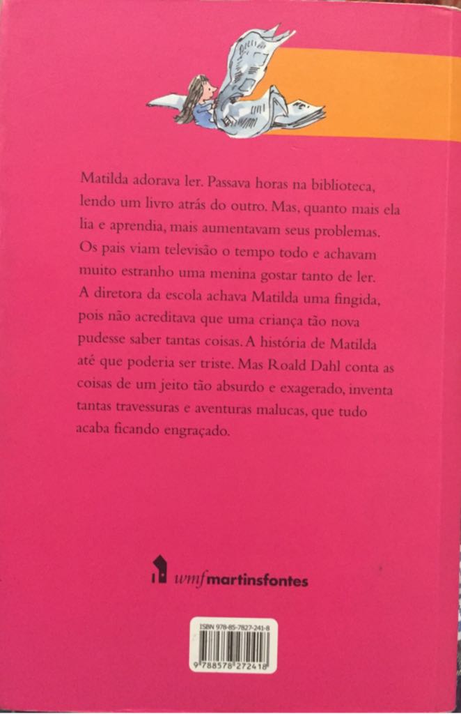 Matilda - Roald Dahl (Wmf Martins Fontes - Sewn Binding) book collectible [Barcode 9788578272418] - Main Image 2