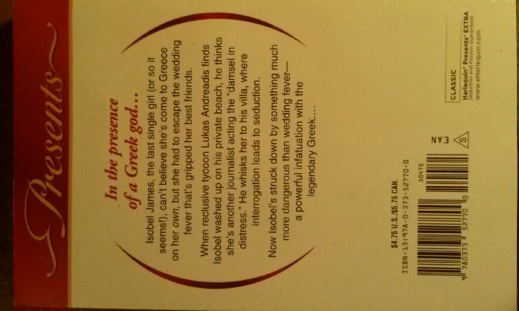 The Power Of The Legendary Greek - Catherine George (Harlequin Presents Extra - Paperback) book collectible [Barcode 718313527700] - Main Image 2