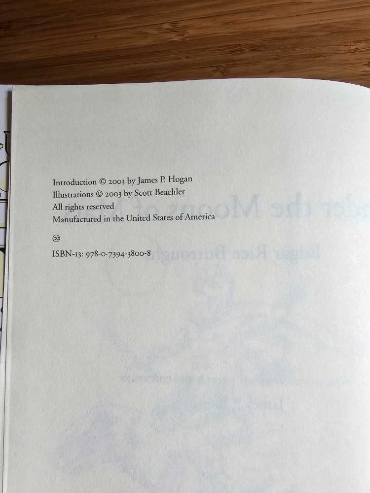 Under the Moons of Mars - Edgar Rice Burroughs (Science Fiction Book Club - Hardcover) book collectible [Barcode 9780739438008] - Main Image 3