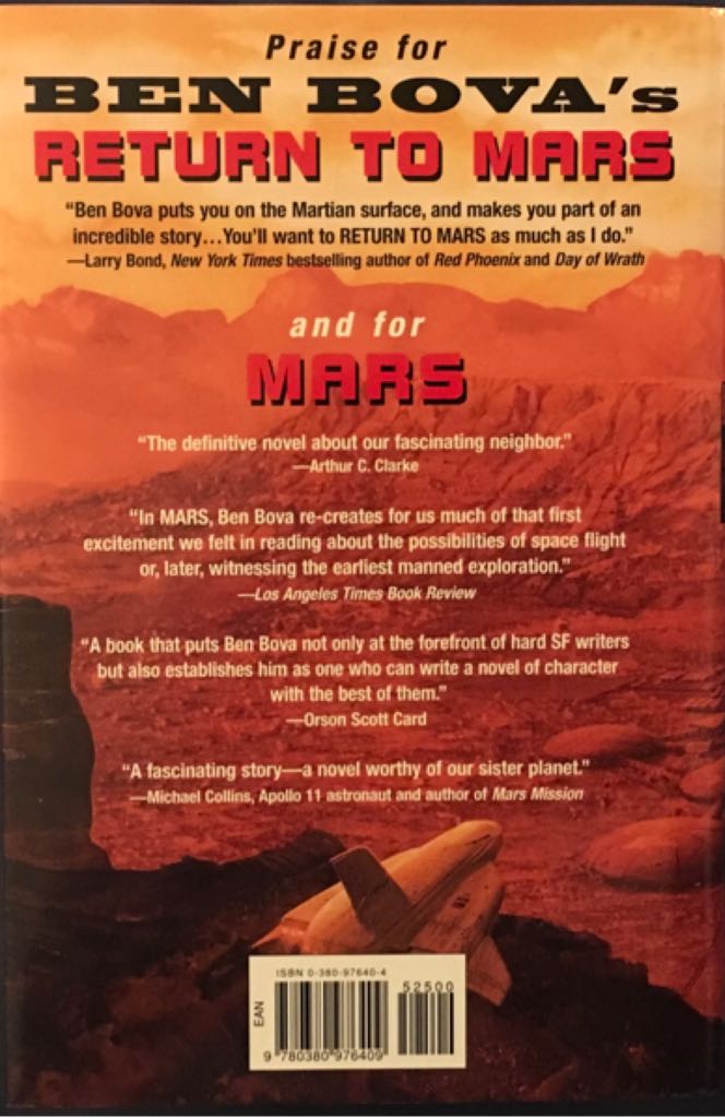 Return To Mars - Ben Bova (Easton Press - Calf-Binding) book collectible [Barcode 9780380976409] - Main Image 2