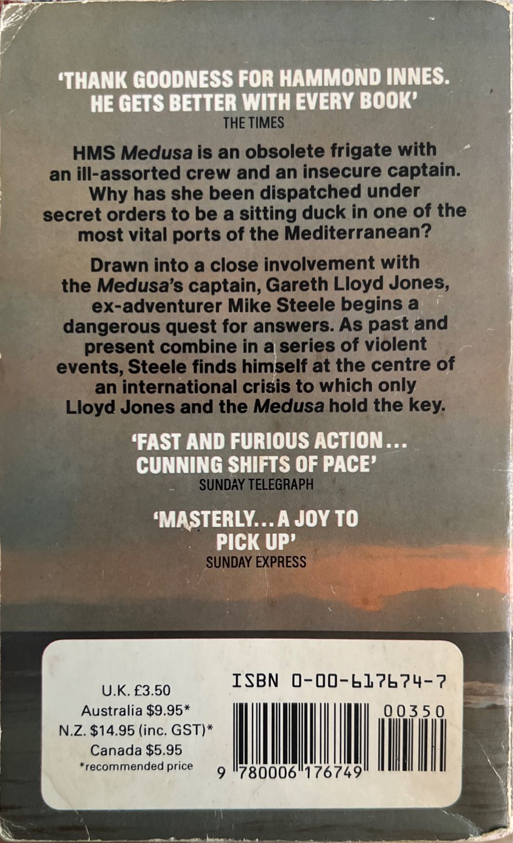 Medusa - Hammond Innes (Fontana / Collins - Paperback) book collectible [Barcode 9780006176749] - Main Image 2