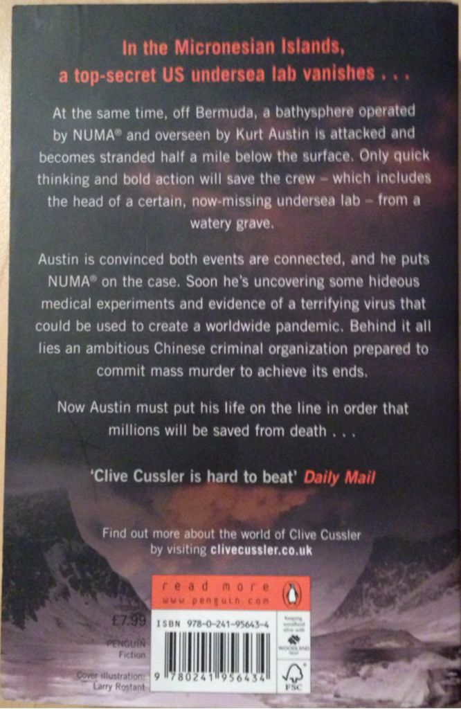 Medusa - Cussler, Clive (Penguin UK - Paperback) book collectible [Barcode 9780241956434] - Main Image 2