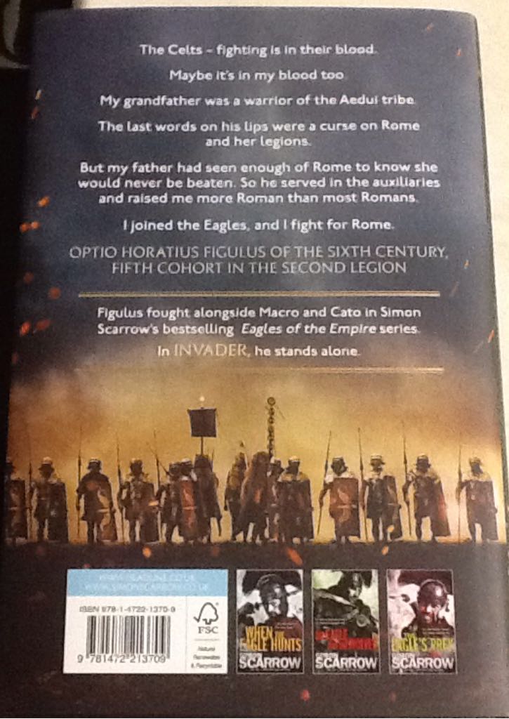 Invader - Simon Scarrow book collectible [Barcode 9781472213709] - Main Image 2