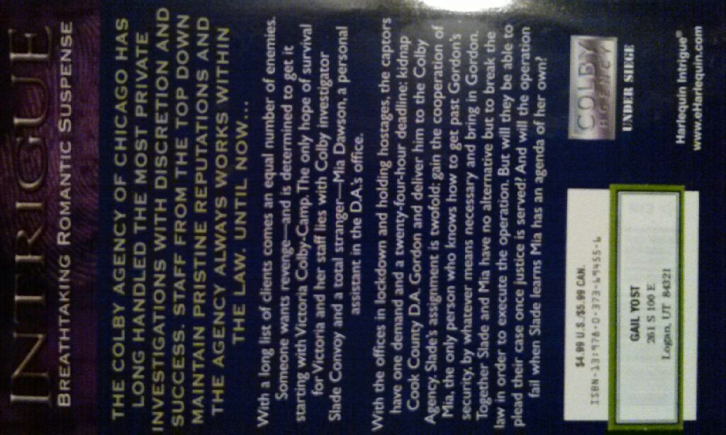 Colby Lockdown - Debra Webb (Harlequin Intrigue - Paperback) book collectible [Barcode 9780373694556] - Main Image 2