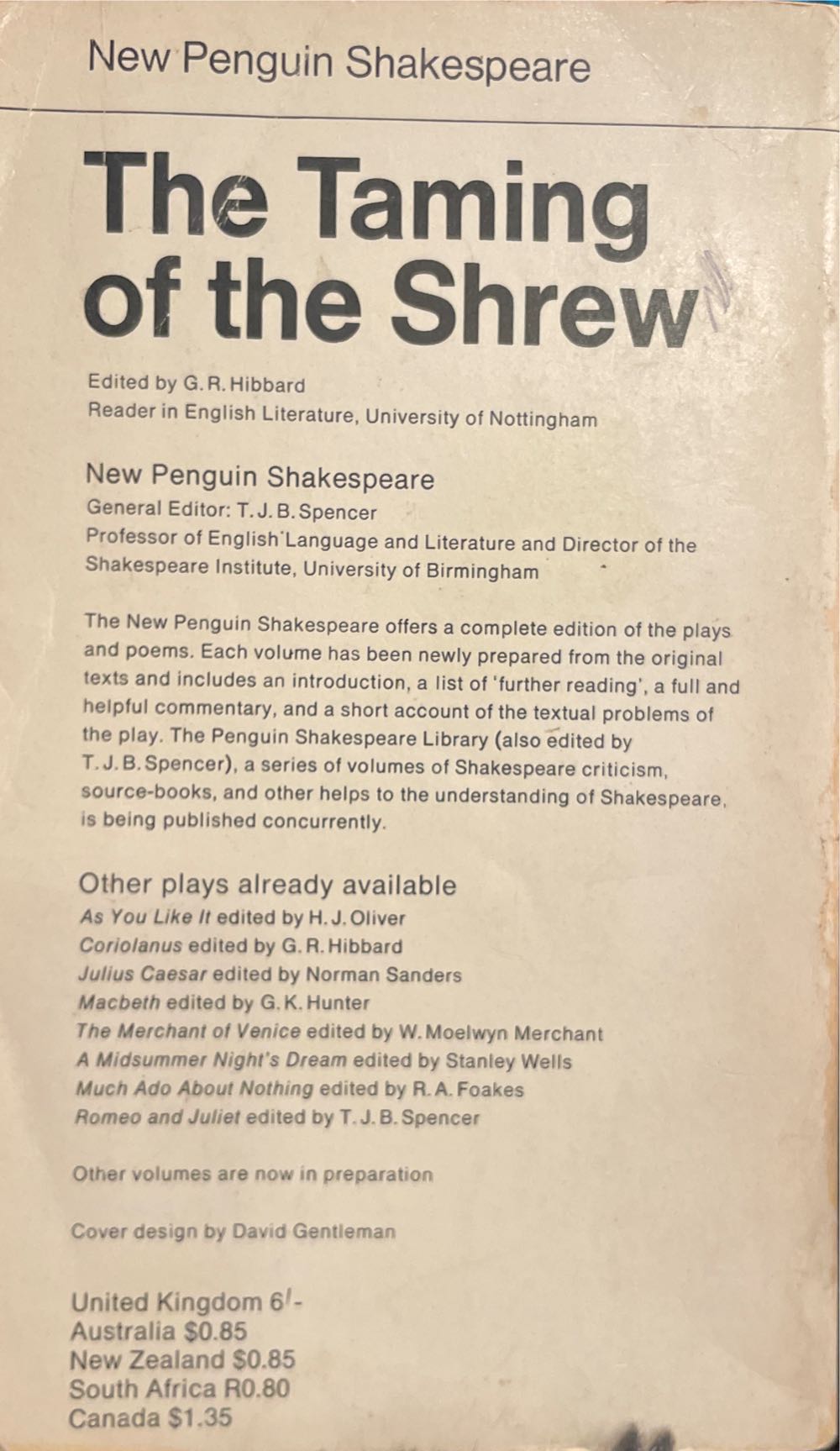 The Taming Of The Shrew - William Shakespeare (Wordsworth Editions - Paperback) book collectible [Barcode 9781853260797] - Main Image 2
