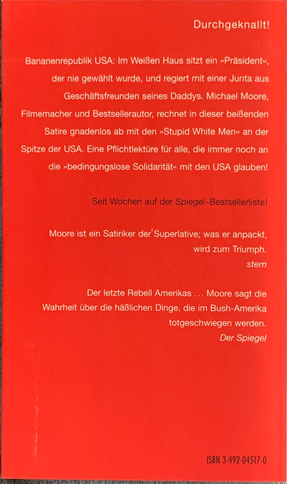 Stupid White Men - Michael Moore book collectible [Barcode 9783492045179] - Main Image 2