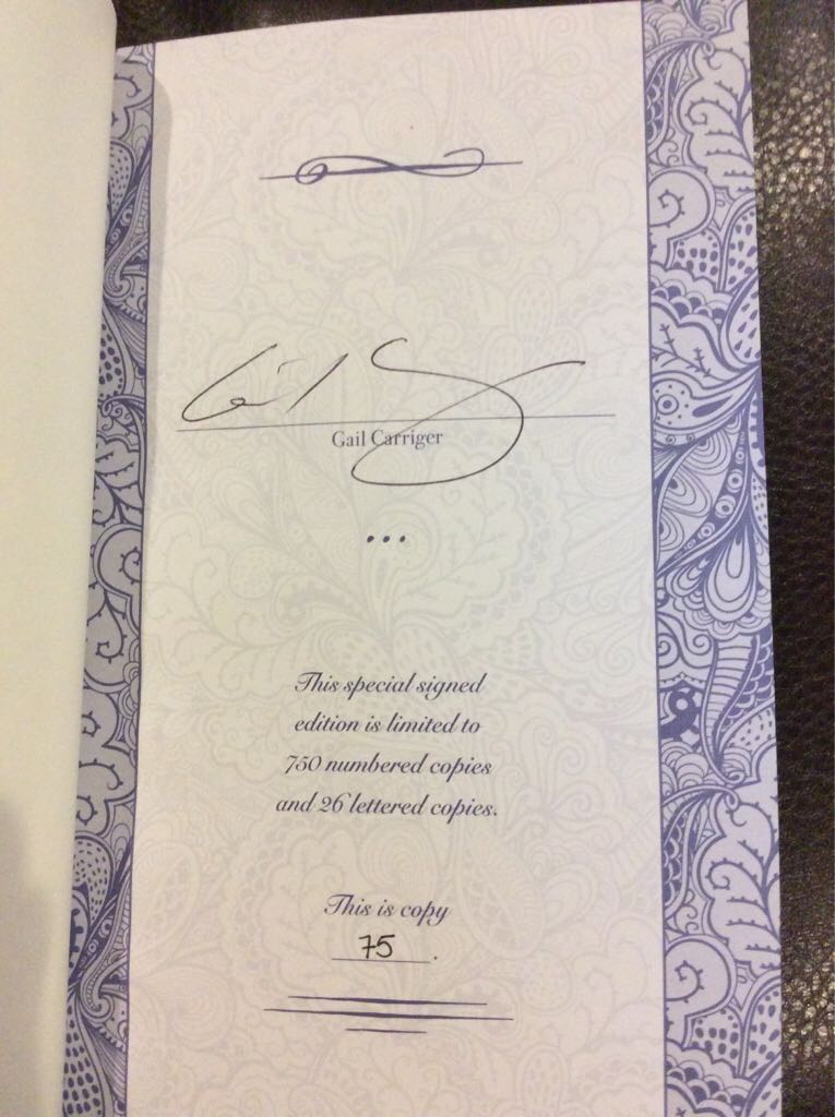 Soulless - Gail Carriger (Subterranean Press - Paperback) book collectible [Barcode 9781596067905] - Main Image 2