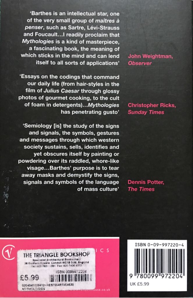 Mythologies  (Paperback) book collectible - Main Image 2