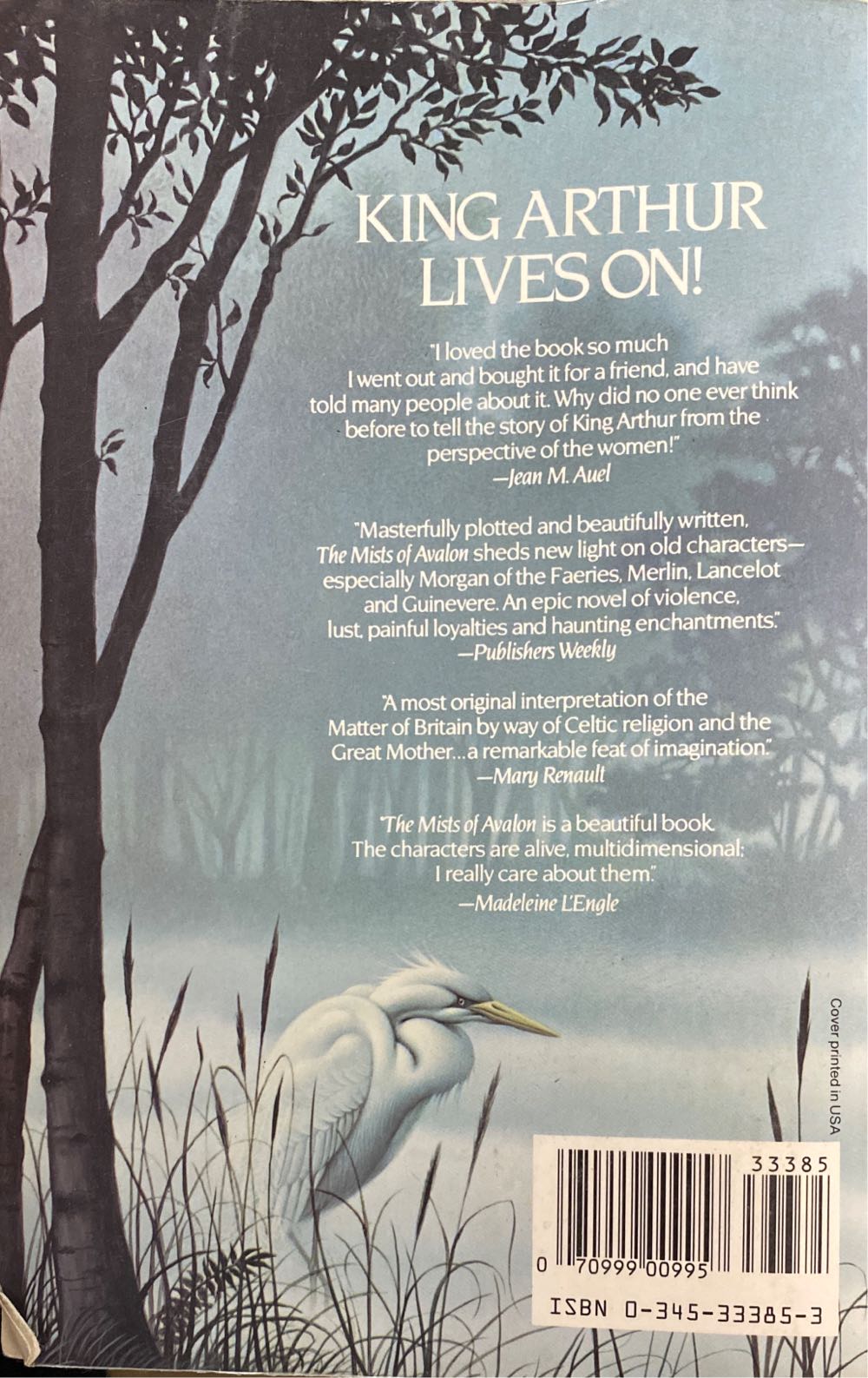 The Mists Of Avalon - Marion Zimmer Bradley (Del Rey - Audiobook) book collectible [Barcode 9780345333858] - Main Image 2