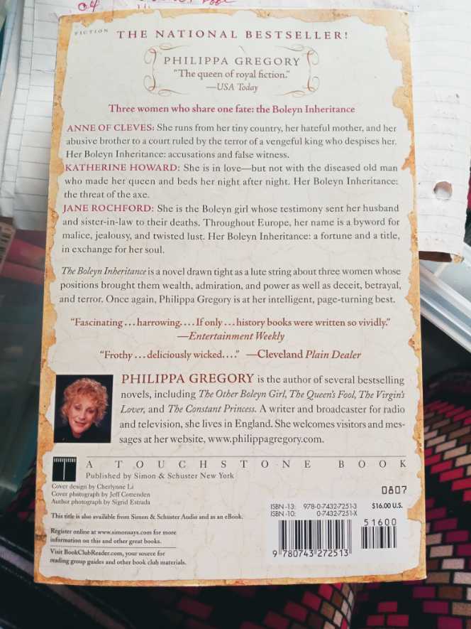 Boleyn Inheritance, The - Philippa Gregory (Touchstone - Paperback) book collectible [Barcode 9780743272513] - Main Image 2